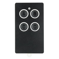 Télécommande universelle à copie automatique 4 boutons pour porte de garage électrique, duplicateur sans fil RF ABS, clone 433 MHz