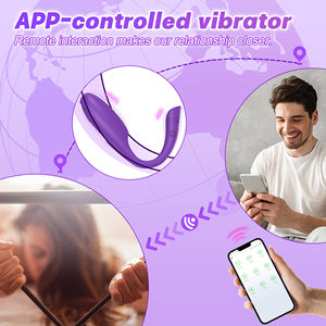<span class=keywords><strong>Vibrator</strong></span> Klitoris yang Dapat Dikendalikan melalui Aplikasi, Discreet, Senyap, Bentuk U, Stimulator Eksternal, Hands Free, Mainan Seks Dewasa untuk Wanita dan Pasangan - Product Image 3