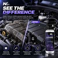 Nettoyant pour compartiment moteur 500 ml, spray de nettoyage pour compartiment moteur automobile, pour l'huile, la graisse, la poussière et la saleté routière