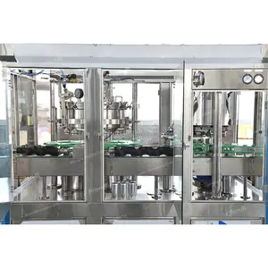 Manufacture Factory Carbonated Beverage Cola/Beer/Soda/Juice Canned Filling Capping Packing Plant Machine