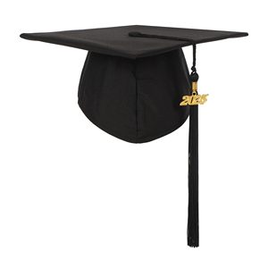 Casquette et robe unisexe classique noire mate Graduation Master avec gland d'année pour Degree Regalia - Product Image 6