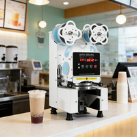 Machine à sceller les gobelets en papier, scelleuse automatique de gobelets en papier pour boissons chaudes et cafés à emporter