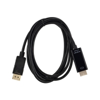 Cable Adaptador Conector DP a HDMI de 1.8M 6FT 3M 4K Ultra HD, DP Macho a HDMI Macho, 1080p para Lenovo HP Dell HDTV PC