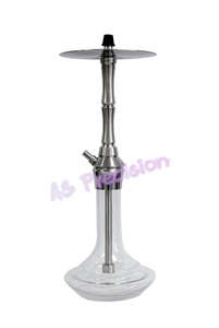 2024 Custom Luxury Fashion Design Detachable Russian Shisha Hookah Set High Quality Glass 304 Stainless Steel New Style Frosted - Product Image 4