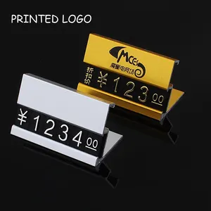 Factory Adjustable Price Display Racks Different Sizes Styles Colors With Cube Logos That Can Be Printed In DOLLAR