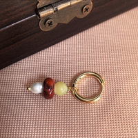 Boucles d'oreilles pendantes en pierre naturelle véritable avec perles de perles plaquées or 18 carats, faites à la main, sans ternissement, imperméables, bijoux pour femmes, cadeaux