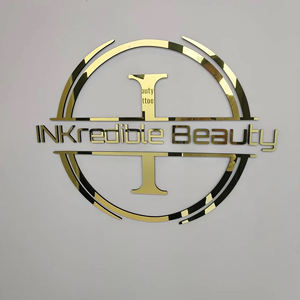 Cina invito lettera in acciaio inox lettere e numeri lettering oro per porta di casa numeri - Product Image 1