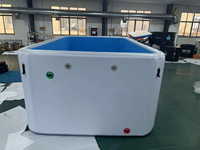 Grande piscine gonflable pour adultes en plein air, taille personnalisée avec technologie PVC Drop Stitch, piscine familiale durable