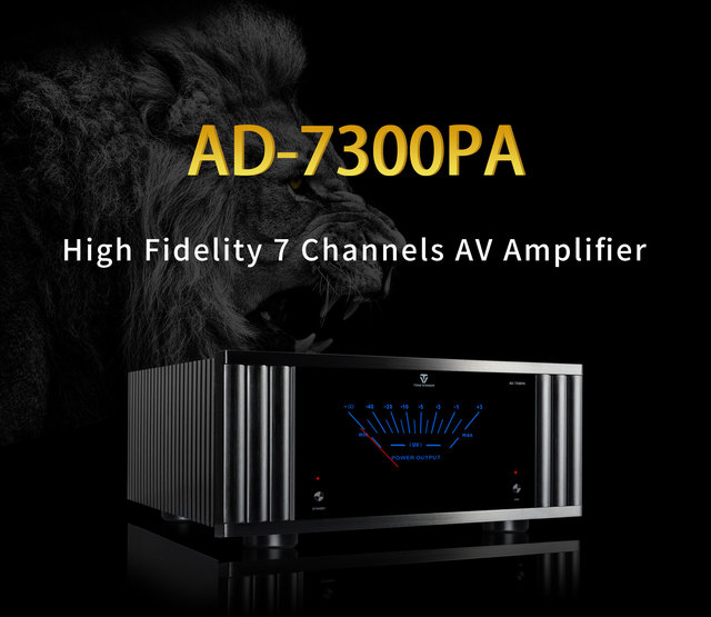 Tonewinner 7 Channels 2100W AV Class D HiFi Stereo High-End Big Bass Power Amplifier with Aluminum Alloy for Home Theater
