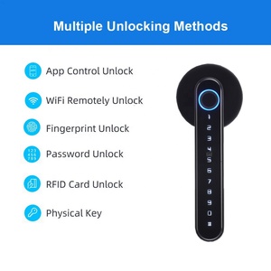 Nhà hiện đại sử dụng kỹ thuật số vân tay thông minh khóa cửa tuya ttlock app điều khiển từ xa mật khẩu mở khóa xử lý với mạng wifi - Product Image 2