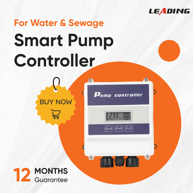 Intelligent Single-Phase Water Pump Controller M9 PLUS LCD Screen Booster Drainage Control Use 0.5-3HP Manual/Fully