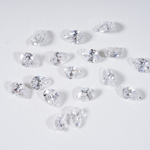 เพชรเม็ดเล็กสังเคราะห์ทรงลูกแพร์ DEF VS HPHT เพชรเพาะเลี้ยงในห้องปฏิบัติการสำหรับทำเครื่องประดับ - Product Image 3