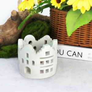 Gothic kiến trúc người giữ ngọn nến một thời trang Máy tính để bàn điêu khắc cho bút và đèn trà phong cách tối giản - Product Image 2