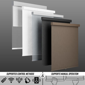 Stores enrouleurs à <span class=keywords><strong>prix</strong></span> d'usine Fenêtre française 2 en 1 Stores enrouleurs motorisés intelligents électriques et manuels - Product Image 2