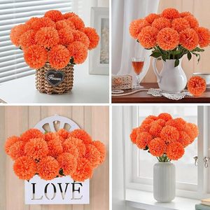Flores Artificiales <span class=keywords><strong>de</strong></span> Marca Privada, Resistentes a <span class=keywords><strong>los</strong></span> Rayos UV, para Exteriores, con Múltiples Cabezas, Pequeño Ramillete <span class=keywords><strong>de</strong></span> Flores, Rosa, Morado, Amarillo, Blanco, Decoración para Ventanas, Reutilizables - Product Image 4