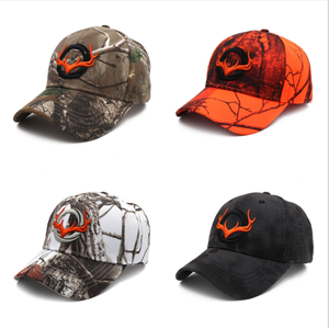 Gorra de Béisbol Táctica de 6 Paneles con Bordado de Asta de Ciervo Pequeña, Camuflaje RealTree, Estilo Combate, Impresión de Color Simulación, Protección Solar - Product Image 2