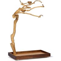 Perchoir pour perroquet en bois de café durable, accessoire artisanal pour animaux de compagnie, marque privée disponible, accessoires pour animaux de compagnie en gros, fournitures pour animaux de compagnie