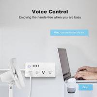 Prise intelligente standard américaine pour la maison, 4 ports USB, minuterie, Wi-Fi, commande vocale, multiprise intelligente, vente en gros OEM