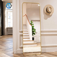 Miroir sur pied pleine longueur incassable pour la décoration intérieure, grand miroir mural pour salon, vente en gros