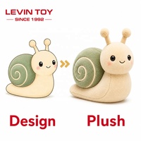 Peluche escargot douce très populaire, fabricant de peluches personnalisées, animaux en peluche sur mesure, peluches de forme personnalisée