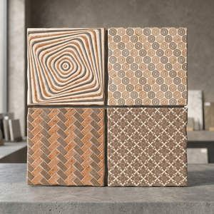 Carreaux de sol en céramique émaillée brillante de 40x40 cm, design Jade Jaune, porcelaine, revêtement de sol moderne pour intérieur - Product Image 3