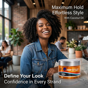 Cera en Gel de Aceite Marroquí 250ml Orgánica Herbal Fijación Media Sin Residuos para Peinado de Cabello Rizado, Trenzas y Locs - Product Image 3
