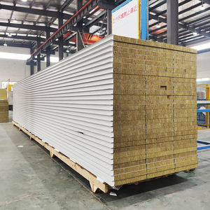 Bonne isolation Panneau en laine de roche Matériau de construction personnalisé Toit et mur isolés Panneau sandwich en laine de roche - Product Image 2