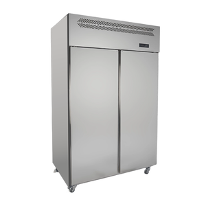 Refrigerador Vertical Comercial de Doble Puerta de Acero Inoxidable, Gran Capacidad, para Mantener Frescos los Alimentos, para la Cocina - Product Image 1