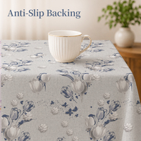 Nappe en plastique tissée à motif floral de style européen RNPT, toucher doux, luxe, pour mariage, dîner, banquet, imperméable et anti-taches