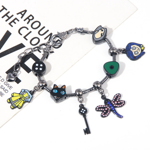 Anime Secret Door Dragonfly llave negra personalizada Diy accesorios regalo de Halloween películas de terror pulsera - Product Image 2