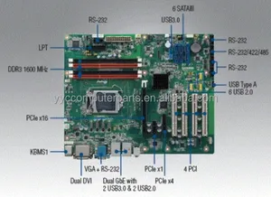 AIMB-784ความเร็ว A1ทดสอบ100% โอเคเมนบอร์ด IPC ของแท้ Q87 AIMB-784G2เมนบอร์ดอุตสาหกรรม ATX 4 * PCI 2 * LAN 6 * COM พร้อม CPU AIM - Product Image 4