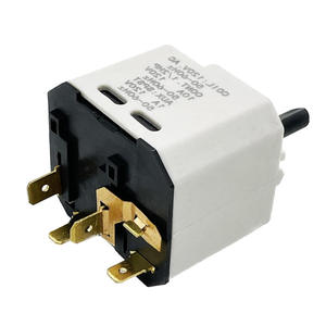 Interruptor de Botón Pulsador WP3398095 con Terminal de Tornillo, Plástico, IP40, Pieza de Repuesto para Secadora - Product Image 1