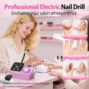 เครื่องตะไบเล็บไฟฟ้า DING YOU YOU YG818 45000 รอบต่อนาที สำหรับมืออาชีพ แบบชาร์จไฟได้ ใช้สำหรับขัดเจล ตะไบเล็บ และทำเล็บ - Product Image 6