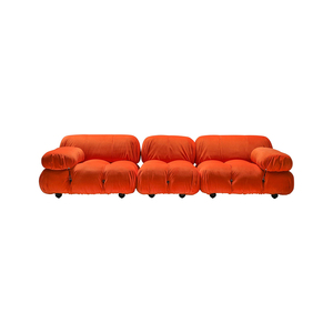 Mobili da soggiorno di vendita caldi divano da letto modulare in pelle in tessuto di velluto di Mario Bellini divano trapuntato - Product Image 3