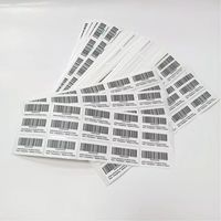 Autocollant de code à barres personnalisé bien conçu Autocollant de code Qr Impression d'étiquette de code à barres autocollants coupés de baiser