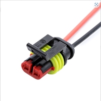 Conector impermeable automotriz AMP, arnés de conector 1P-2P-6P, serie 1,5, cable impermeable, arnés de cables personalizado