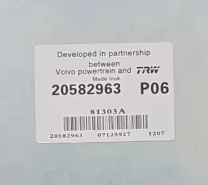 20582963 VOE20582963 P06 ECU ECM Controller modulo di controllo elettronico programmato per motore Volvo D12 Penta TAD1241GE TAD1242GE - Product Image 2