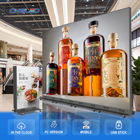 Pantalla LED P2.5 para Interiores, Plug and Play, con Ruedas, Múltiples Entradas USB, Wi-Fi, Plegable y Portátil