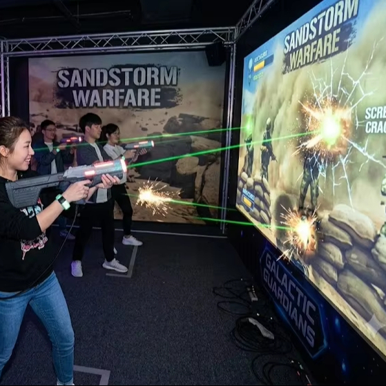 Commercial Digital Interactive Target Shooting Projector Game Machine 3D Dynamic Laser Target Simulator for Events Exhibition