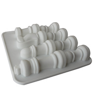 Plateau de cubes à glace en silicone personnalisé, pour échecs