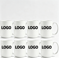 Vente en gros de tasses à sublimation blanches de 15 oz, tasses en céramique avec revêtement de sublimation, tasses à sublimation personnalisées en gros pour souvenirs de mariage