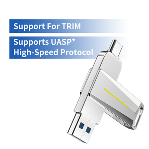 Clé USB personnalisée avec logo TYPE-C 256 Go 128 Go 64 Go 512 Go USB 3.0 3.1 Clé USB en métal argenté Nouveau produit Double OTG U Disk <span class=keywords><strong>Pendrive</strong></span> - Product Image 1