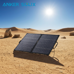 Anker Solix PS100 <b>100W</b> Portable <b>Solar</b> <b>Panel</b> Connector Fast Charging Design UKCA CE Approved UK Warehouse - Product Image 1