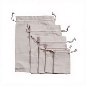 Heavy Duty Cotton <b>Drawstring</b> <b>Bags</b> Letter Pattern Customizable Size for Daily Use Travel for Gifts Groceries Outdoor Activities - Product Image 1