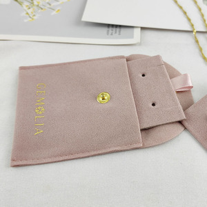 Custom Velvet <b>Gift</b> Pouch Bag Suede <b>Envelope</b> Jewelry Packaging for Jewelry Bag Pouch - Product Image 5