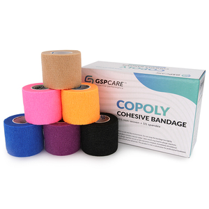 Bandage Cohésif 5cm*4.5m en Latex Non Tissé, Couleur Personnalisée, Bandage Élastique Cohésif pour Physiothérapie - Product Image 3