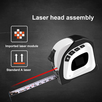 Distancemètre à bande de mesure automatique laser numérique 4 en 1 USB 40m de l'usine