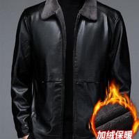 Herren Pilot Schaffell Shear ling Pelz kragen Lederjacke