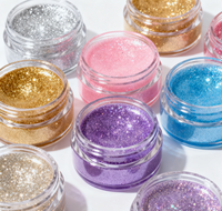 Gel pailleté argenté nacré personnalisé avec logo, 5g, pour cheveux, corps et ongles, maquillage artistique, holographique, non toxique, longue durée, facile à appliquer