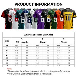 Uniformes de rugby en gros avec noms et numéros cousus, impression personnalisée, vêtements de football américain rétro pour hommes - Product Image 4